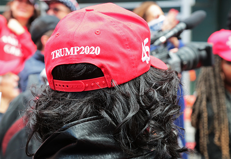 Trump Rally and Protest : Times Square : New York :  Events : Photo Projects :  Richard Moore Photography : Photographer : 